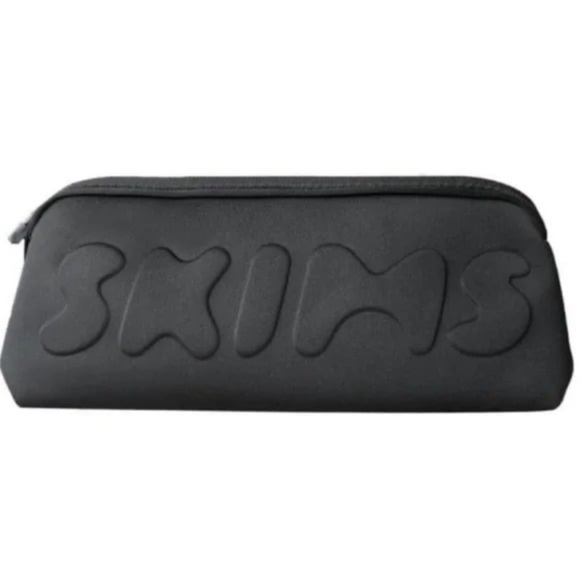 SKIMS Handbags - NWT SKIMS black/onyx neoprene zip makeup pouch/ travel bag